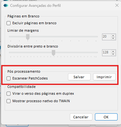 Configurações Avançadas do Perfil